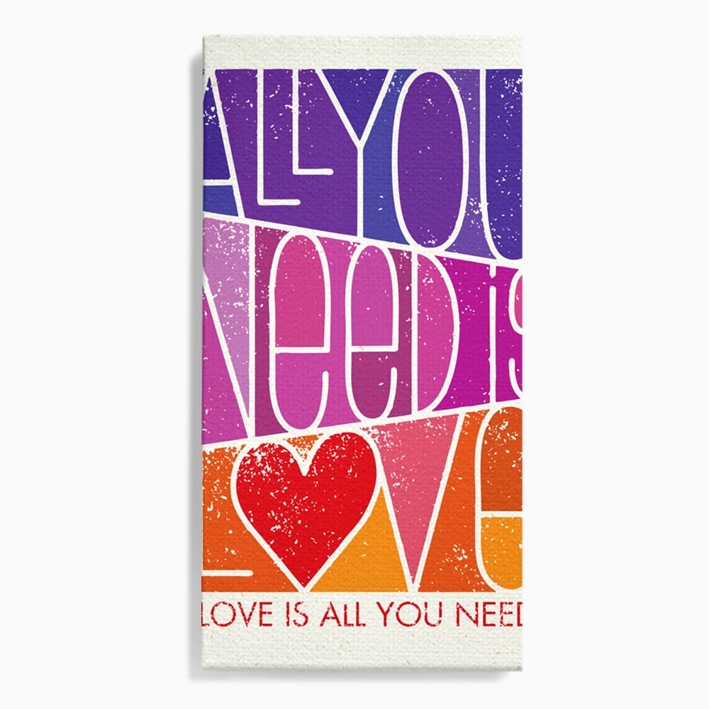 Tablou canvas cu tablou canvas motivational cu text colorat, fara rama, pe sasiu de lemn